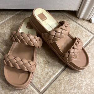 Dolce Vita Woven Strap Slide Sandals